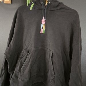 Puma Black Hoodie with Vibrant Logo
